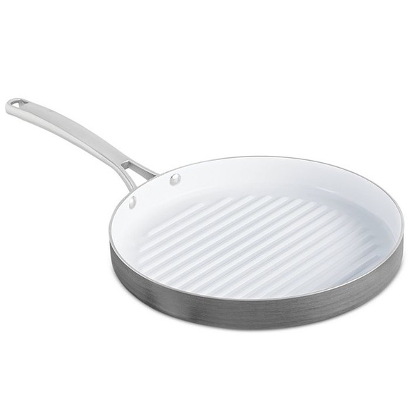 CALPHALON Classic White Ceramic 12" Round Grill - Picture 1 of 6